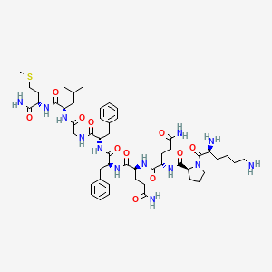 molecular formula C52H79N13O11S B12391277 H-Lys-Pro-Gln-Gln-Phe-Phe-Gly-Leu-Met-NH2 