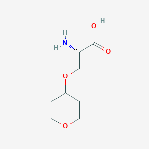 molecular formula C8H15NO4 B12391285 O-(Tetrahydro-2H-pyran-4-yl)-L-serine 