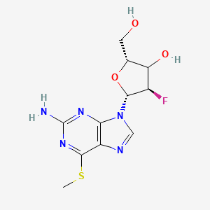 (2R,4R,5R)-5-(2-amino-6-methylsulfanylpurin-9-yl)-4-fluoro-2-(hydroxymethyl)oxolan-3-ol