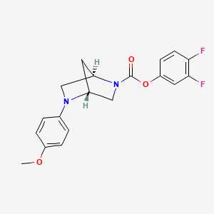 molecular formula C19H18F2N2O3 B12391325 (3,4-difluorophenyl) (1R,4R)-5-(4-methoxyphenyl)-2,5-diazabicyclo[2.2.1]heptane-2-carboxylate 