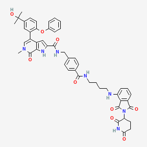 molecular formula C49H47N7O9 B12391328 PROTAC BRD4 Degrader-17 