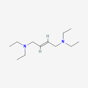 molecular formula C12H26N2 B1239135 (E)-N,N,N',N'-Tetraethyl-2-butene-1,4-diamine CAS No. 105-17-9