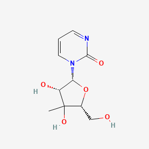 molecular formula C10H14N2O5 B12391359 1-[(2R,3S,5R)-3,4-dihydroxy-5-(hydroxymethyl)-4-methyloxolan-2-yl]pyrimidin-2-one 