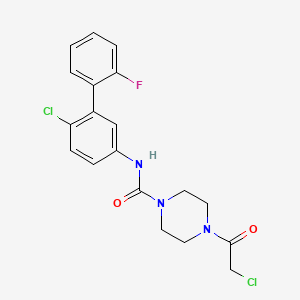 molecular formula C19H18Cl2FN3O2 B12391368 Krasg12C IN-1 