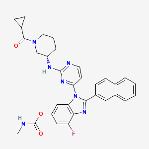 molecular formula C32H30FN7O3 B12391377 JNK3 inhibitor-8 