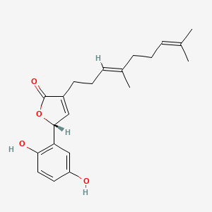 (2R)-2-(2,5-dihydroxyphenyl)-4-[(3E)-4,8-dimethylnona-3,7-dienyl]-2H-furan-5-one