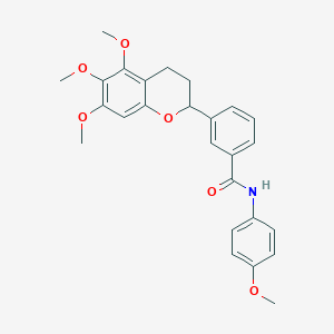 molecular formula C26H27NO6 B12391418 Anticancer agent 137 