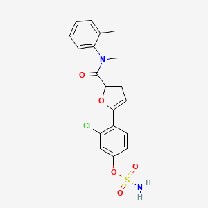 molecular formula C19H17ClN2O5S B12391439 Steroid sulfatase/17|A-HSD1-IN-3 