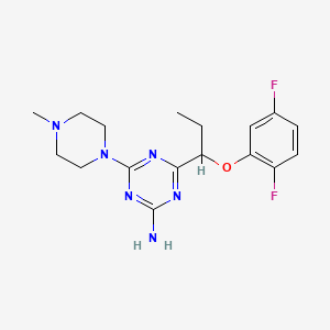 molecular formula C17H22F2N6O B12391444 5-HT6R antagonist 1 