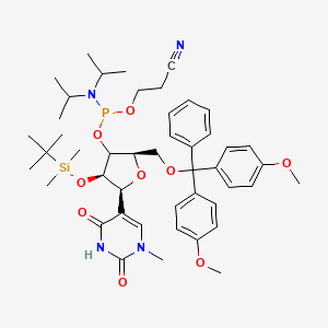 molecular formula C46H63N4O9PSi B12391477 5'-DMT-2'-O-TBDMS-N1-Methyl-PseudoUridine-CE-Phosphoramidite 