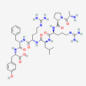 molecular formula C44H67N13O9 B12391480 Ala-Pro-Arg-Leu-Arg-Phe-Tyr 