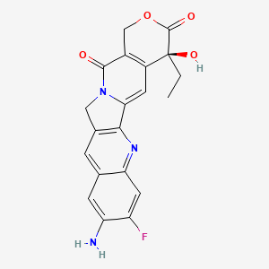 molecular formula C20H16FN3O4 B12391495 10NH2-11F-Camptothecin 