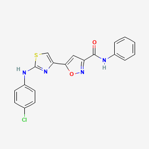 molecular formula C19H13ClN4O2S B12391541 Antitubercular agent-35 