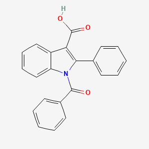 molecular formula C22H15NO3 B12391542 Antihypertensive agent 2 