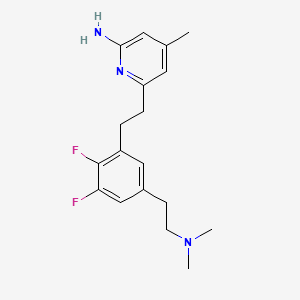 6-(2-{5-[2-(Dimethylamino)ethyl]-2,3-difluorophenyl}ethyl)-4-methylpyridin-2-amine