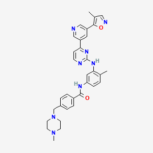 molecular formula C33H34N8O2 B12391595 Risvodetinib CAS No. 2031185-00-7