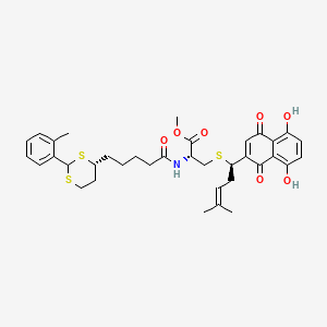 molecular formula C36H43NO7S3 B12391609 Pkm2/pdk1-IN-1 