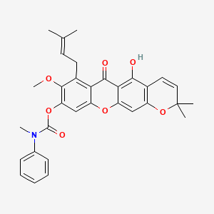 molecular formula C32H31NO7 B12391617 Neuroprotective agent 1 