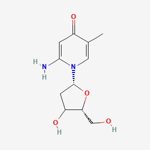 2-amino-1-[(2R,5R)-4-hydroxy-5-(hydroxymethyl)oxolan-2-yl]-5-methylpyridin-4-one