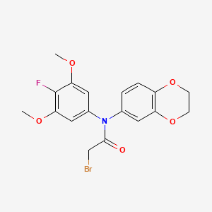 molecular formula C18H17BrFNO5 B12391638 Gpx4-IN-6 