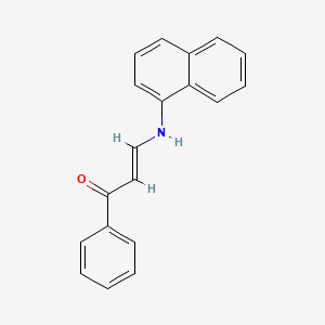 molecular formula C19H15NO B1239164 1-Benzoyl-2-(naphth-1-ylamino)ethene CAS No. 69807-62-1