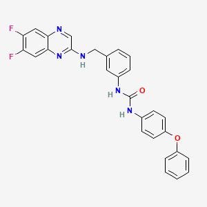 molecular formula C28H21F2N5O2 B12391669 Anticancer agent 31 