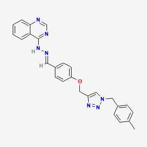 molecular formula C26H23N7O B12391694 Met/pdgfra-IN-1 