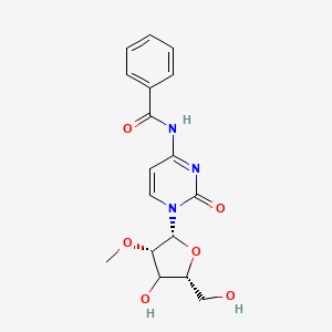 molecular formula C17H19N3O6 B12391717 N-[1-[(2R,3S,5R)-4-hydroxy-5-(hydroxymethyl)-3-methoxyoxolan-2-yl]-2-oxopyrimidin-4-yl]benzamide 