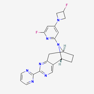 molecular formula C21H19F2N7 B12391745 Hbv-IN-34 