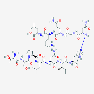 molecular formula C57H96N18O18 B12391751 H-Thr-Ser-Pro-Leu-Asn-Ile-His-Asn-Gly-Gln-Lys-Leu-OH 