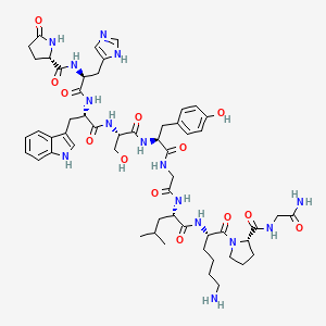 molecular formula C55H75N15O13 B12391759 LHRH, Lys(8)- CAS No. 35544-05-9