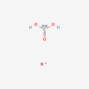 molecular formula CH2KO3 B12391765 PotassiumBicarbonate-13C 