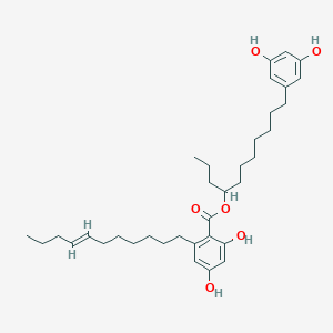 molecular formula C35H52O6 B1239178 Integracin C 