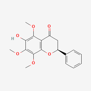 (S)-6-Hydroxy-5,7,8-trimethoxy-2-phenylchroman-4-one