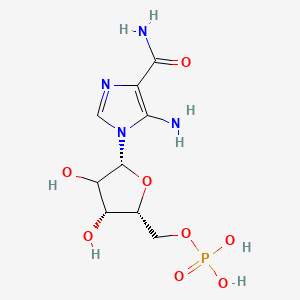 [(2R,3R,5R)-5-(5-amino-4-carbamoylimidazol-1-yl)-3,4-dihydroxyoxolan-2-yl]methyl dihydrogen phosphate