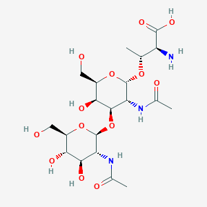 O-[N-acetyl-beta-D-glucosaminyl-(1->3)-N-acetyl-alpha-D-galactosaminyl]-L-threonine