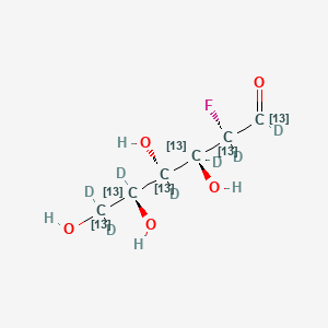 molecular formula C6H11FO5 B12391886 2-Deoxy-2-fluoro-D-glucose-13C,d7 