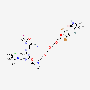 molecular formula C55H57Br2ClFIN8O7 B12391896 KRAS degrader-1 