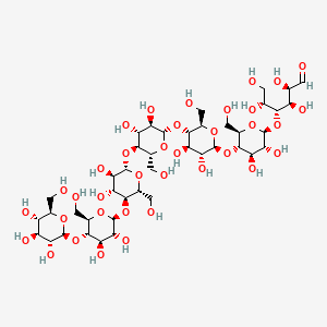 molecular formula C42H72O36 B12391905 Glc(b1-4)Glc(b1-4)Glc(b1-4)Glc(b1-4)Glc(b1-4)Glc(b1-4)aldehydo-Glc 