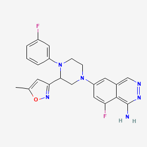 molecular formula C22H20F2N6O B12391935 Complement C1s-IN-1 