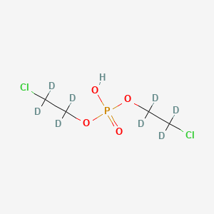 molecular formula C4H9Cl2O4P B12391953 Di-beta,beta'-Chloroethylphosphoric Acid-d8 