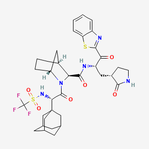 molecular formula C34H40F3N5O6S2 B12391960 SARS-CoV-2 3CLpro-IN-14 