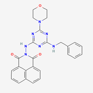 molecular formula C26H23N7O3 B12391961 Antibacterial agent 144 