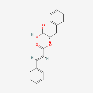 molecular formula C18H16O4 B1239198 O-Cinnamoyl beta-phenyllactate CAS No. 26467-18-5