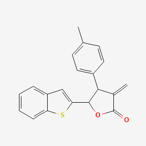 molecular formula C20H16O2S B12392001 Antifungal agent 61 