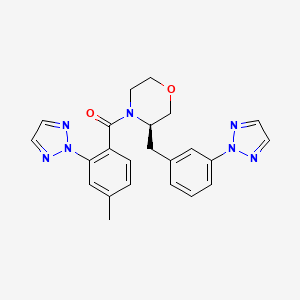 molecular formula C23H23N7O2 B12392002 Nivasorexant CAS No. 1435480-40-2