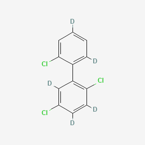 molecular formula C12H7Cl3 B12392077 2,2',5-Trichlorobiphenyl-3,4,4',6,6'-D5 