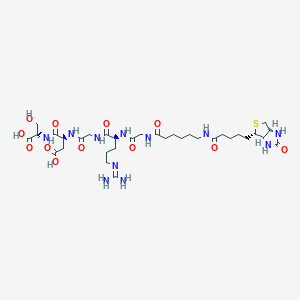 molecular formula C33H55N11O12S B12392079 Biotinyl-(|AAhx)-Gly-Arg-Gly-Asp-Ser 