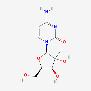 molecular formula C10H15N3O5 B12392087 1-(2,3-Dideoxy-|A-D-erythro-hexo pyranosyl)cytosine 