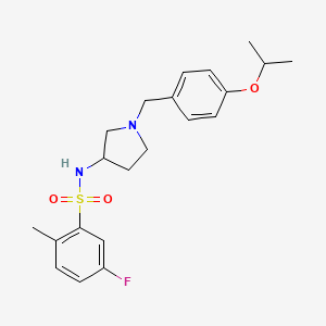 molecular formula C21H27FN2O3S B1239209 Gyramide A 